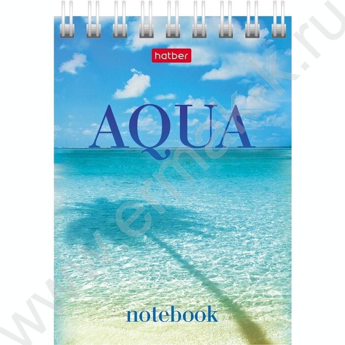 Блокнот  60л А7 спираль "AQUA" | Фото 2