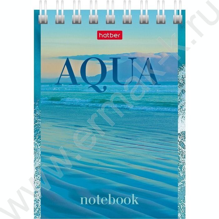 Блокнот  60л А7 спираль "AQUA" | Фото 6