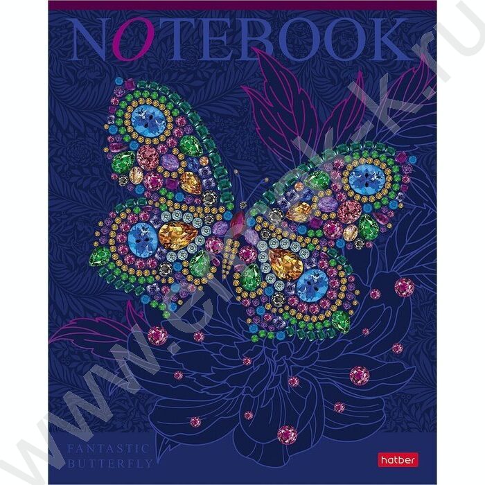 Тетрадь  96л клетка "Fantastic animals" /3D лак/мат.лам./ 5видов | Фото 2