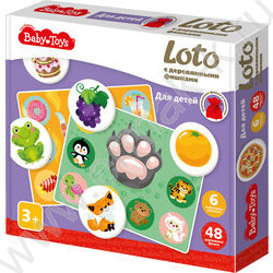 Лото с деревянными фишками Baby Toys "Для детей" | Фото 1