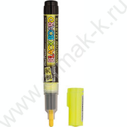 Маркер-жидкий мел /желтый/ 3мм круг "Black Board Marker" /водная основа | Фото 1