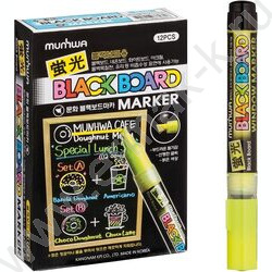 Маркер-жидкий мел /желтый/ 3мм круг "Black Board Marker" /водная основа | Фото 2