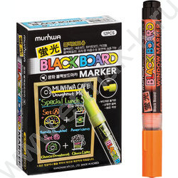 Маркер-жидкий мел /оранжевый/ 3мм круг "Black Board Marker" /водная основа | Фото 2