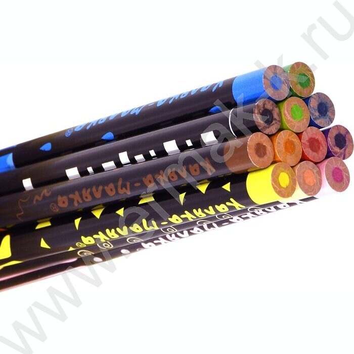 Карандаши  12цв Каляка-Маляка С персонажами/кругл. корп. пластик карт.уп. принт на корпусе | Фото 4