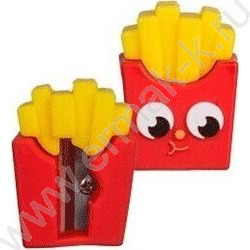 Точилка 1отв. пластик Chips, 25*27*37мм, с покрытием Soft Touch | Фото 1