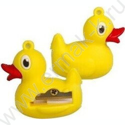 Точилка 1отв. пластик Duck, 29*35*41мм, с покрытием Soft Touch | Фото 1