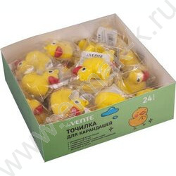 Точилка 1отв. пластик Duck, 29*35*41мм, с покрытием Soft Touch | Фото 3