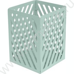 Подставка д/каранд. и ручек 7,2*7,2*10см квадратная, металлическая, пастельно-мятная "Pastel" | Фото 1