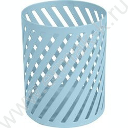 Подставка д/каранд. и ручек 8*10см круглая, металлическая, пастельно-голубая "Pastel" | Фото 1