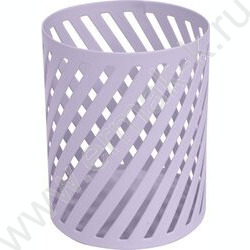 Подставка д/каранд. и ручек 8*10см круглая, металлическая, пастельно-сиреневая "Pastel" | Фото 1