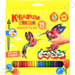 Карандаши акварельные 24цв Каляка-Маляка европодвес | Фото 1