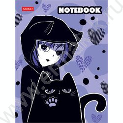 Зап. книжка  80л А6 тв.обл. "Я и мой кот" глянец/клетка | Фото 1