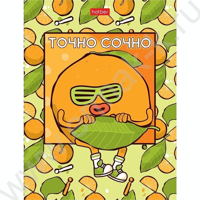 Зап. книжка  80л А6 тв.обл. "Точно сочно" глянец/клетка | Фото 1
