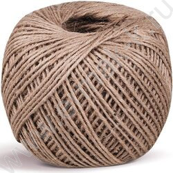 Шпагат джутовый /длина  165м, диам. 1,5мм,  лин.пл. 1200текс | Фото 2