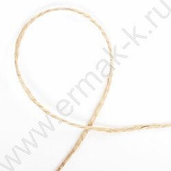 Шпагат джутовый /длина  100м, диам. 1,5мм, лин.пл. 1200текс, 2-х ниточный | Фото 2