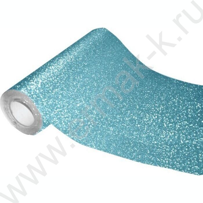 Пленка самоклеящаяся полипропиленовая 45*100см, бирюзовая, PP 100мкм /рулон | Фото 1