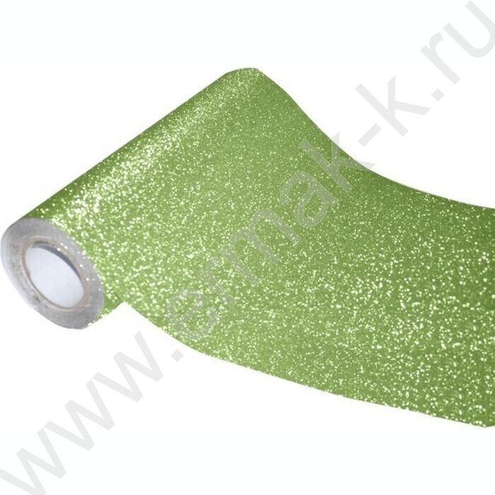 Пленка самоклеящаяся полипропиленовая 45*100см, салатовая, PP 100мкм /рулон | Фото 1