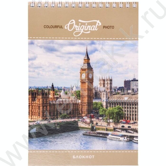 Блокнот  80л А5 спираль "Знаменитая архитектура" ассорти | Фото 3