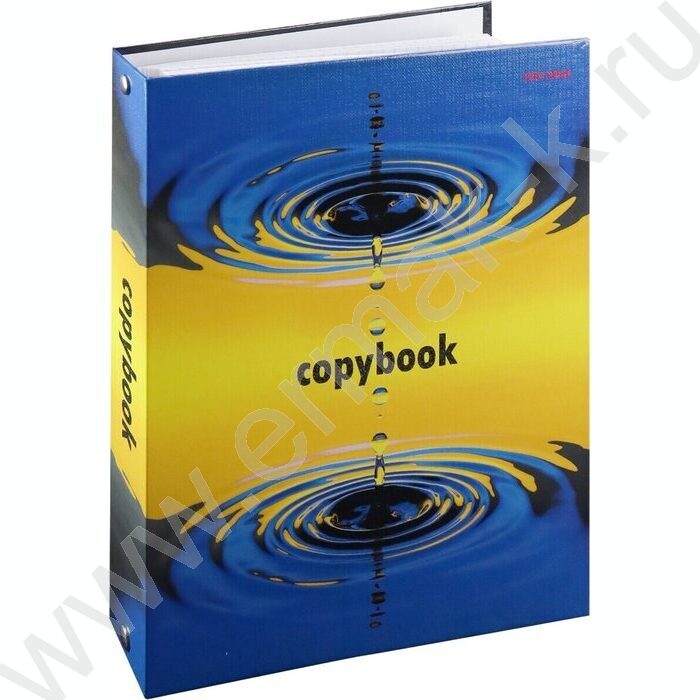 Тетрадь  80л клетка/кольца "Круги на воде" /лянец/лен/ | Фото 1