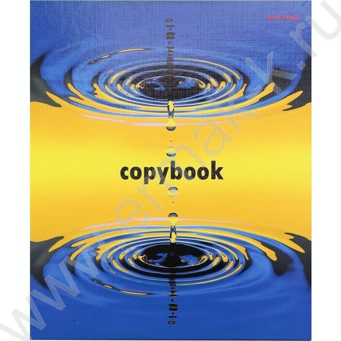 Тетрадь  80л клетка/кольца "Круги на воде" /лянец/лен/ | Фото 2