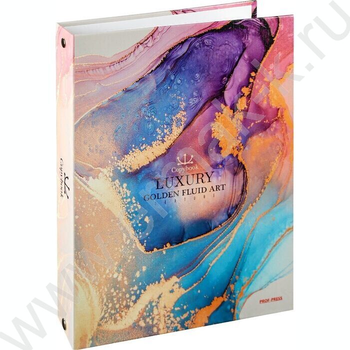 Тетрадь  80л клетка/кольца "Премиальный мрамор" /лянец/лен/ | Фото 1