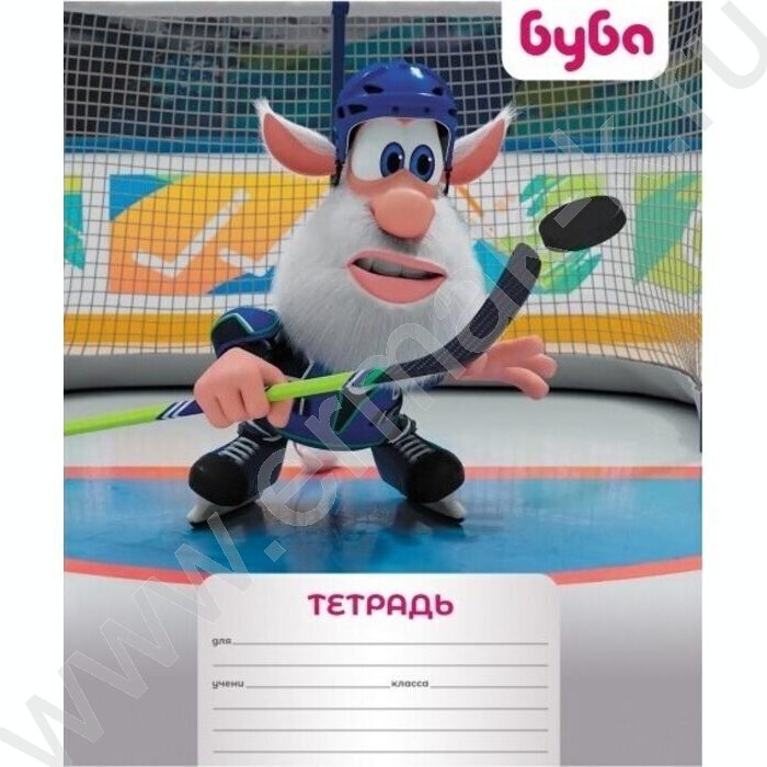 Тетрадь  12л линейка узкая "Буба" ассорти | Фото 3