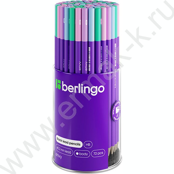 Карандаш ч/гр HB "Envy" круглый, заточен., ассорти | Фото 2