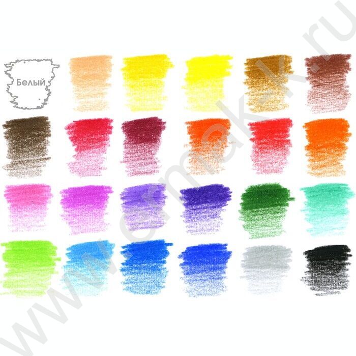 Карандаши  24цв Supremo /мягкий стержень /карт.коробка | Фото 3