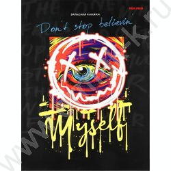 Зап. книжка  80л А5 тв.обл. "Граффити на чёрном" /глянц.лам./ | Фото 2