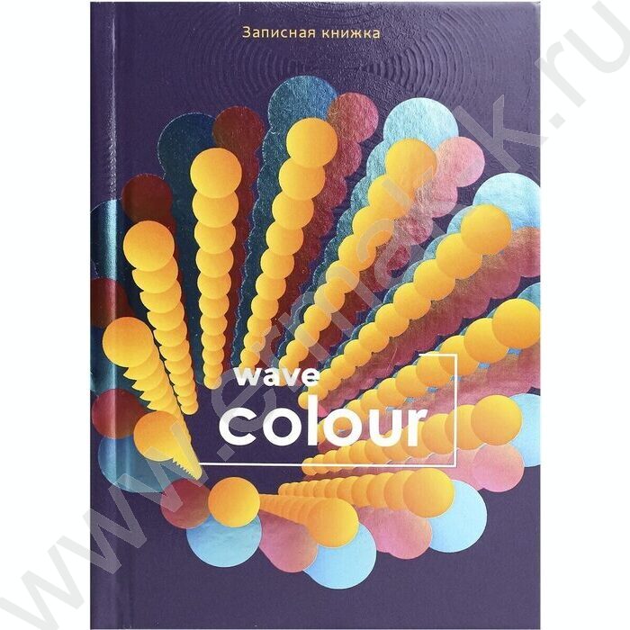 Зап. книжка  64л А6 тв.обл. "Разноцветные круги" /твин-лак, холодная фольга/ | Фото 2