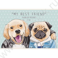 Альбом д/рисования 20л "Best friend" /выб. лак/ | Фото 1