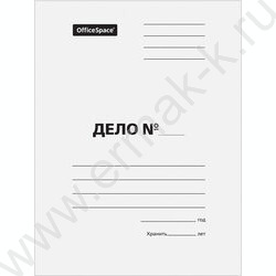 Скоросшиватель A4 картон белый 440г/м² мелованный | Фото 1