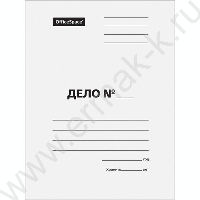 Скоросшиватель A4 картон белый 440г/м² мелованный | Фото 1