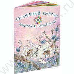 Картон цв. мелов. А4 12л/12цв Мышки-эльфы | Фото 1