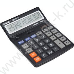 Калькулятор DD-9912 /154*203*25мм, двойное питание /черный, 12 разряд | Фото 1