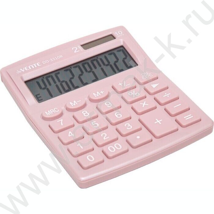 Калькулятор DD-3310R /105*127*21мм, двойное питание /пудровый, 10 разряд | Фото 1