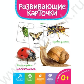 Игра Развивающие карточки Насекомые