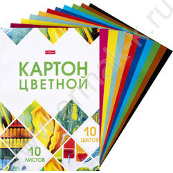 Картон цв. А4 10л/10цв Мозаика | Фото 2