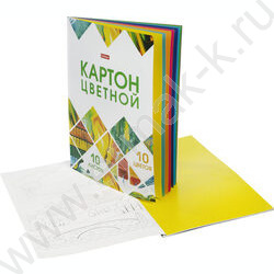 Картон цв. А4 10л/10цв Мозаика | Фото 3
