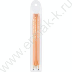 Карандаш ч/гр /набор  3шт/ блистер (KIN 1696) | Фото 1