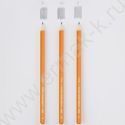 Карандаш ч/гр /набор  3шт/ блистер (KIN 1696) | Фото 7