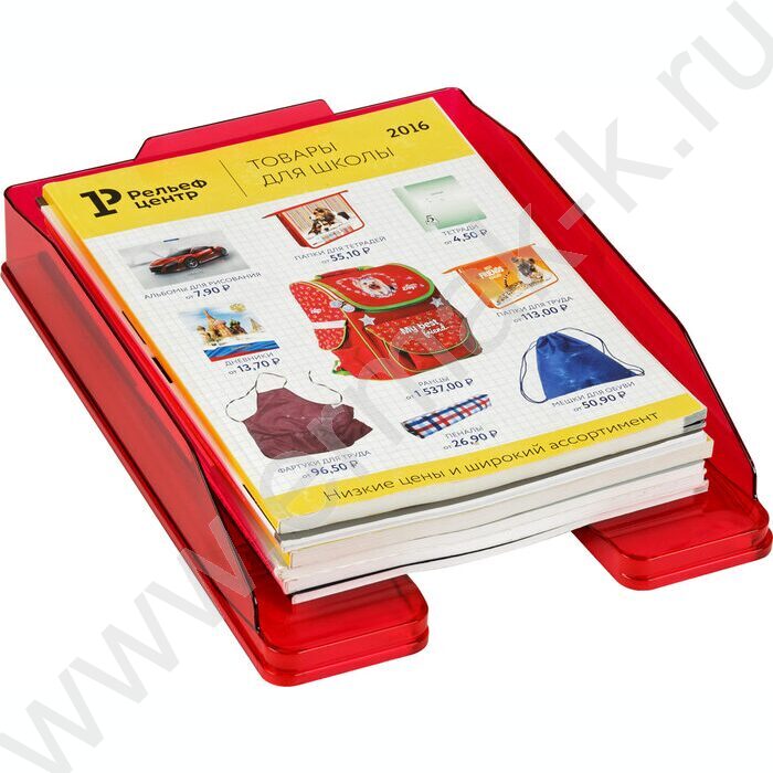 Лоток горизонтальный литой "Эксперт" /тонированный, вишня | Фото 5