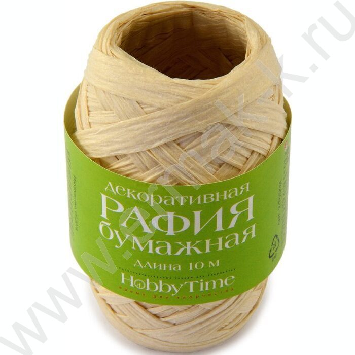 Рафия бумажная декоративная 10м 4цв гамма 2, в дисплее | Фото 4
