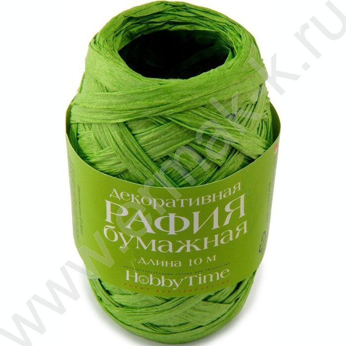 Рафия бумажная декоративная 10м 4цв гамма 4, в дисплее | Фото 2