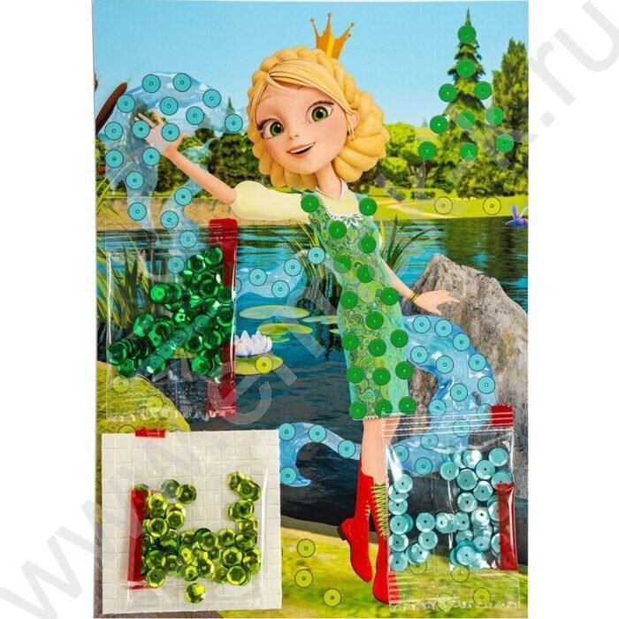 Набор д/творчества Картина из пайеток Царевны "Царевна Василиса" | Фото 2