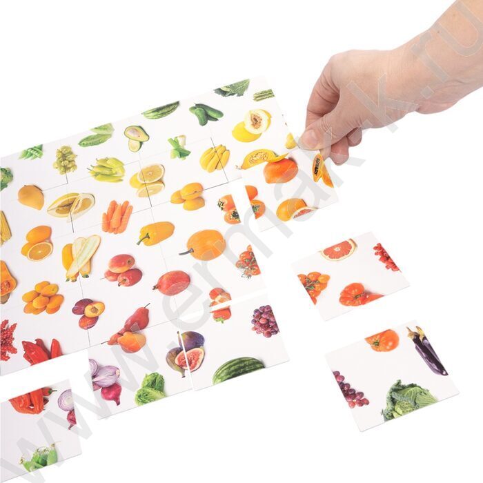 Игра Шурум-Бурум.Найди половинку.Овощи,фрукты | Фото 8