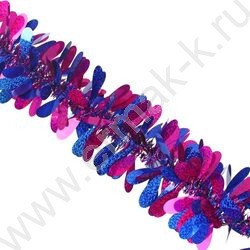 Мишура Ø10см*200см /2 цвета/формовая/голографическая | Фото 2