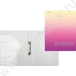 Папка 2 кольца 30мм "Degrade" фактура "песок" 0,65мм, карман внутр./вмест.250л | Фото 1