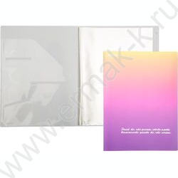 Папка  20 файлов "Degrade", фактура "песок", тиснение фольгой, с внутр. карманом 160мкм | Фото 2