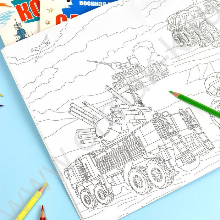 Раскраска 215*280 Военные раскраски.Танки | Фото 4
